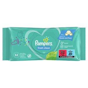 Серветки вологі дитячі PAMPERS (Памперс) Baby Fresh Clean (Бебі фреш клін) упаковка 52 шт