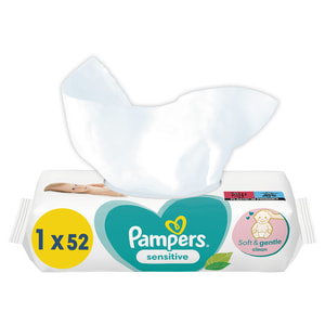 Салфетки влажные детские PAMPERS (Памперс) Sensitive (Сенситив) упаковка 52 шт