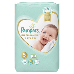 Подгузники для детей PAMPERS Premium Care (Памперс Премиум) Junior (Юниор) 5 от 11 до 16 кг 17 шт
