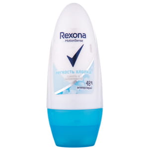 Дезодорант-антиперспирант шариковый для тела REXONA (Рексона) Легкость хлопка для женщин 50 мл