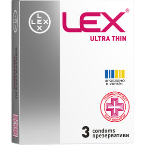 Презервативы LEX (Лекс) Ultra thin Ультра тонкие 3 шт