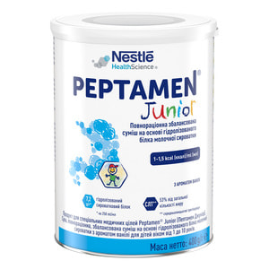 Продукт спеціального дієтичного застосування NESTLE (Нестле) Peptamen Junior (Пептамен Джуніор) для ентерального застосування 400 г