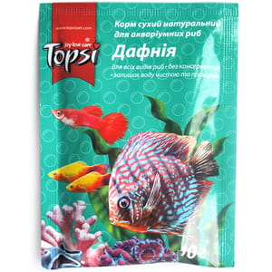 Корм для аквариумных рыб TOPSI (Топси) Дафния 10 г
