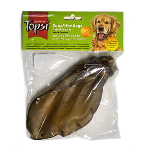 Лакомство для собак TOPSI (Топси) Уши говяжьи 60 г