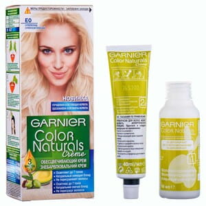 Крем-краска для волос GARNIER (Гарньер) Color Naturals интенсивное питание стойкая тон Е0 Суперосветление