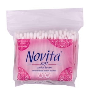 Ватные палочки Novita (Новита) Soft пакет 160 шт