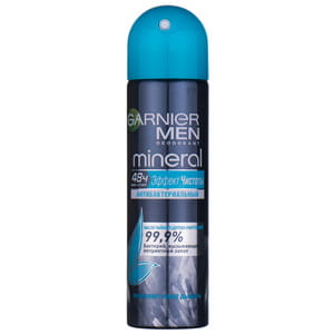 Антиперспирант спрей GARNIER Mineral (Гарньер Минерал) для мужчин Эффект чистоты 150 мл