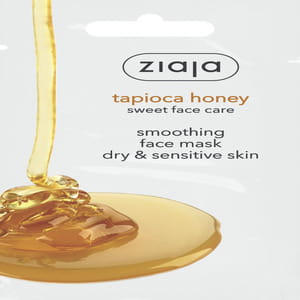 Маска для лица ZIAJA (Зая) для сухой и чувствительной кожи с медом тапиоки разглаживающая 7 мл