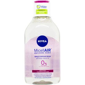 Вода мицеллярная NIVEA (Нивея) MicellAIR Дыхание кожи для сухой и чувствительной кожи 400 мл