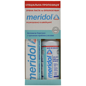 Набор MERIDOL (Меридол) Зубная паста 75 мл + ополаскиватель 100 мл