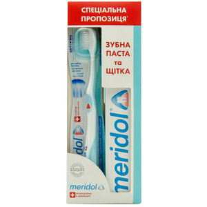 Набор MERIDOL (Меридол) Зубная паста 75 мл + зубная шетка мягкая 1 шт