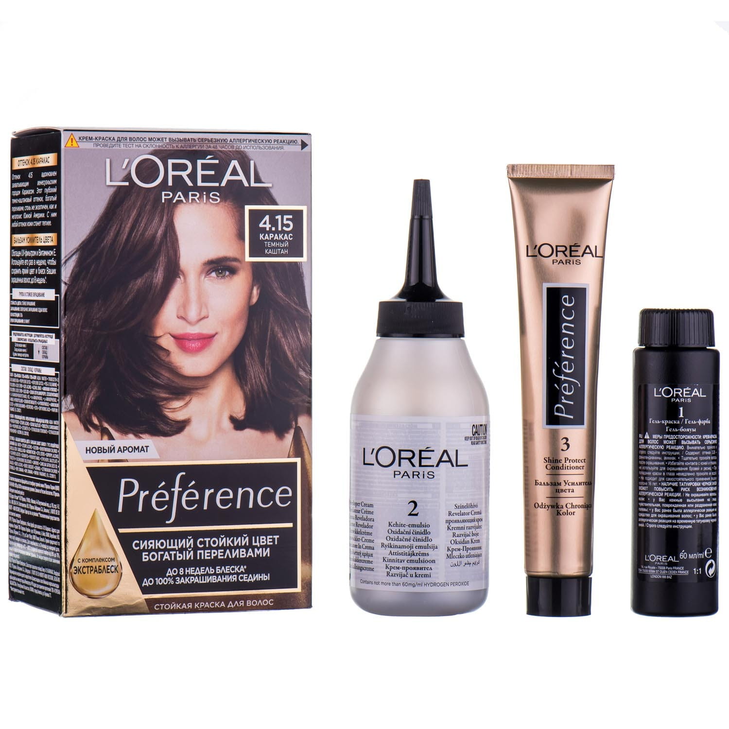 Краска для <b>волос</b> L’OREAL PARIS (<b>Лореаль</b>) Recital <b>Preference</b> оттенок 4.15 Ка...