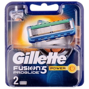 Картриджи для бритья GILLETTE Fusion (Жиллет Фьюжин) ProGlide Power (Проглайд пауэр) 2 шт
